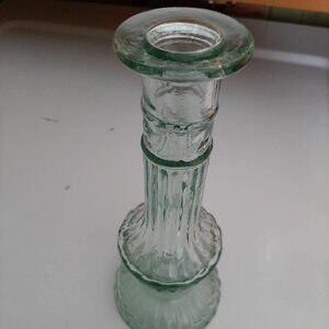 Vintage glass candle holder